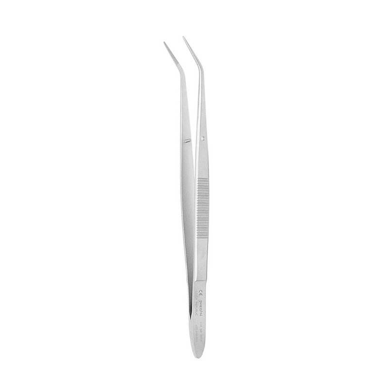 Pinzeta zahnutá; 15,7 cm