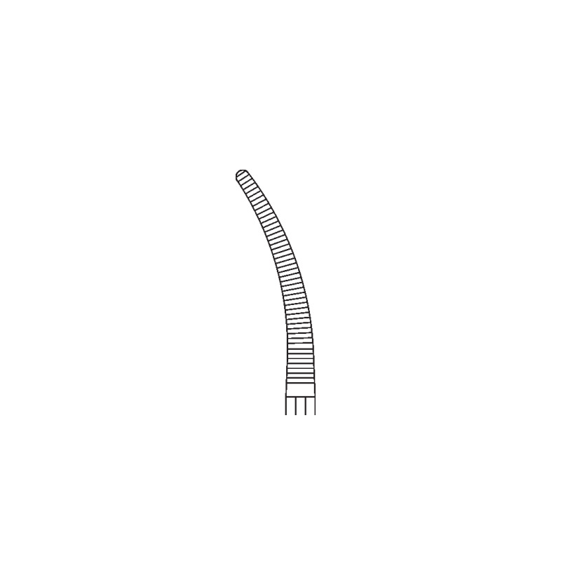 Svorka na cévy jemná, zahnutá 16 cm Pean