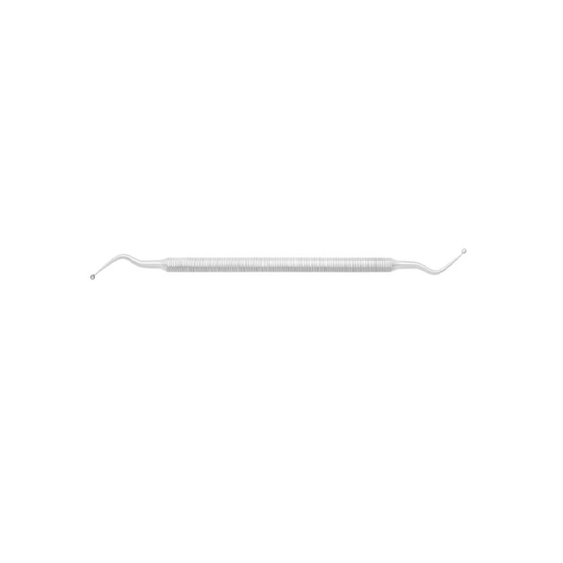Lžička oboustranná lomená ostrá, 2 mm; 17 cm