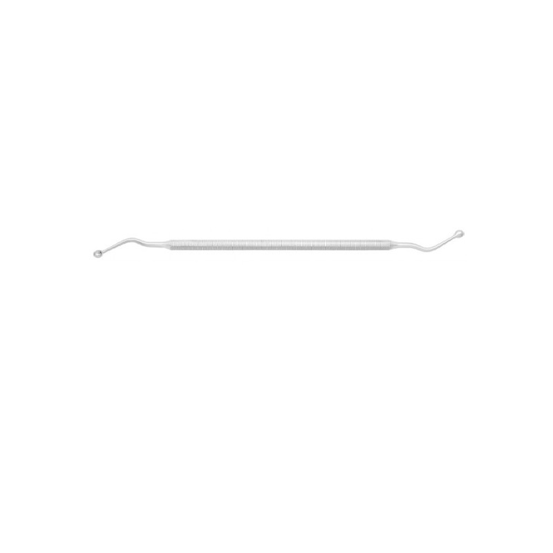 Lžička oboustranná lomená ostrá, 4 mm; 17 cm
