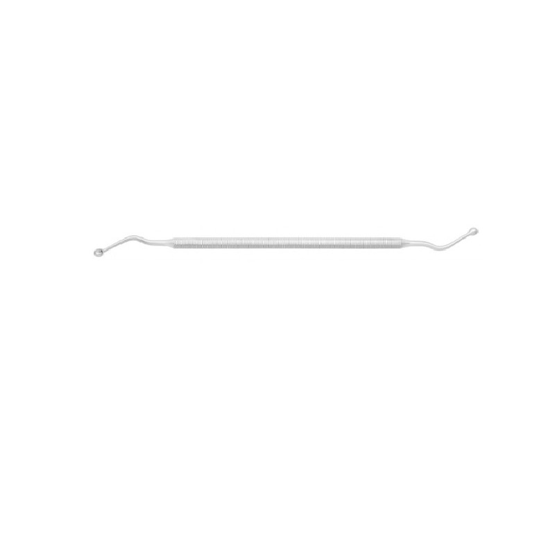 Lžička oboustranná lomená ostrá, 6 mm; 17 cm