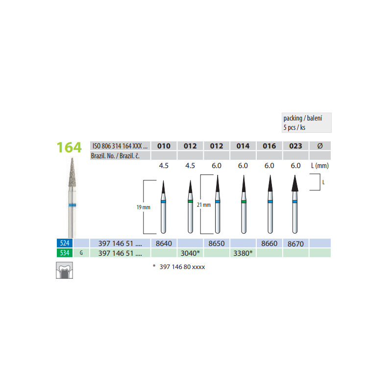 Brousek Dia 3040 (5 ks/bal)