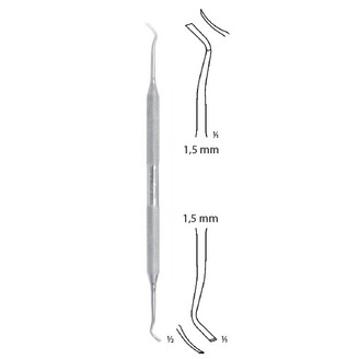 Zešikmovač gingiválních okrajů meziální; 16,6 cm