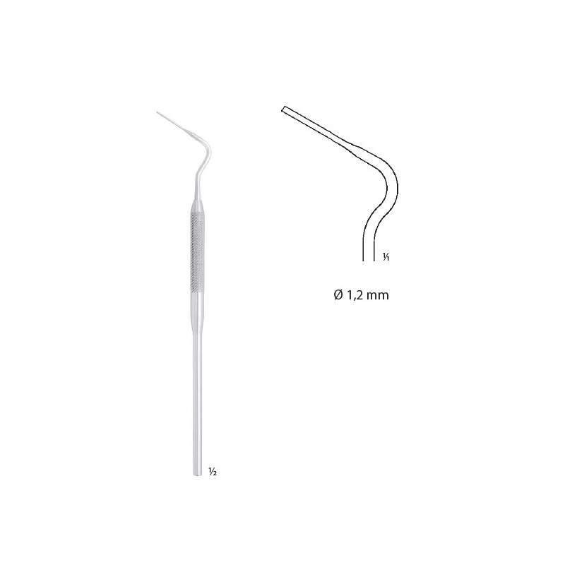Cpátko pro endo lomené; 1,2 mm; 15,8 cm 