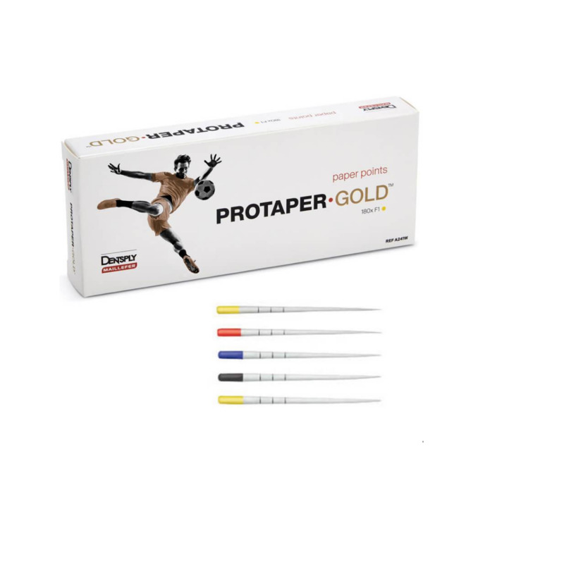 ProTaper Gold čepy papírové sortiment 180 ks
