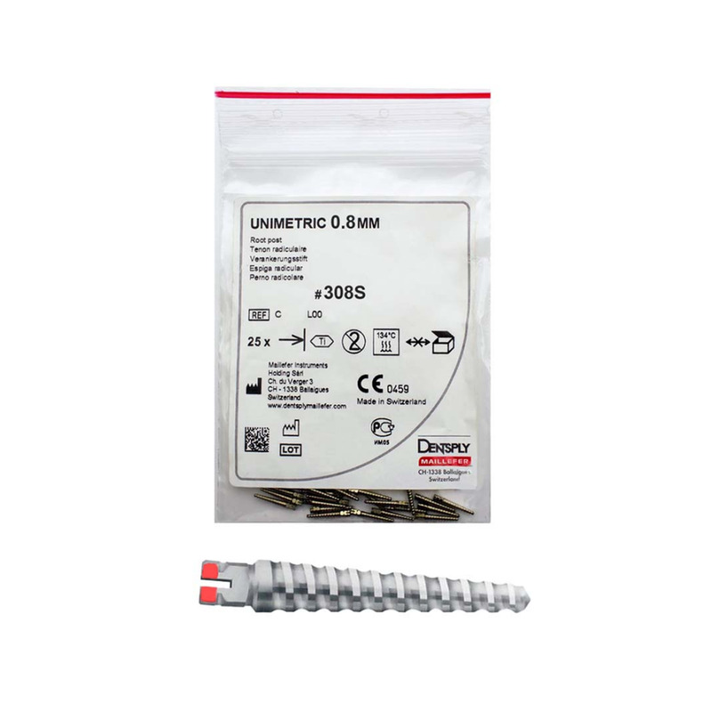 Čepy Unimetric 0,8mm červený 25ks