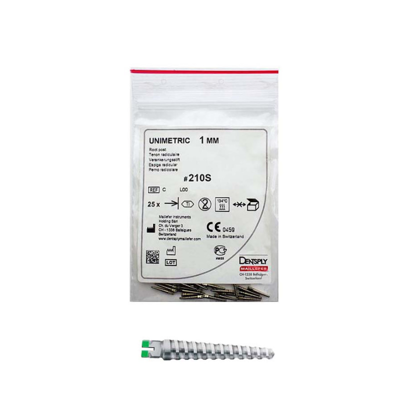 Čepy Unimetric 0,8mm žlutý 25ks