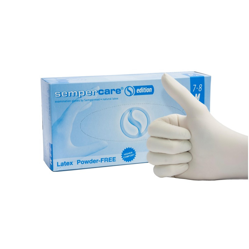 Rukavice Semper Latex bez pudru S 100ks