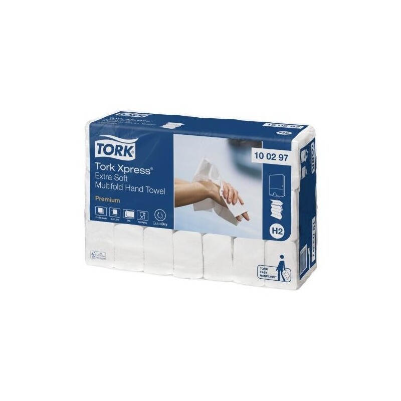 Ručníky papírové Tork PREMIUM H2 extra soft bílá 2100ks
