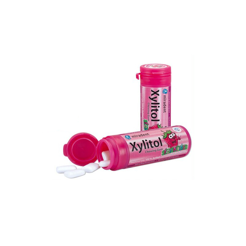 Xylitol dětská žvýkačka jahoda 30 ks        