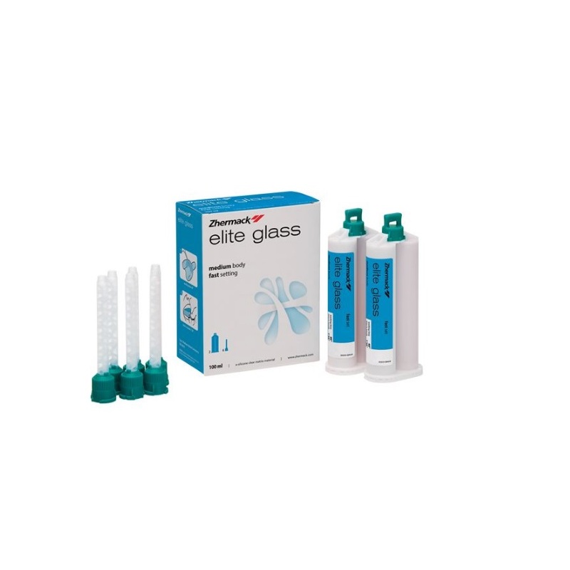 Elite Glass 2x50ml, 6xmíchací kanyly tyrkysové
