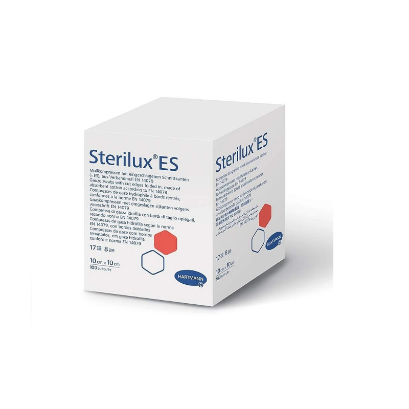 Sterilux ES gázové kompresy nesterilní 5x5cm 100ks