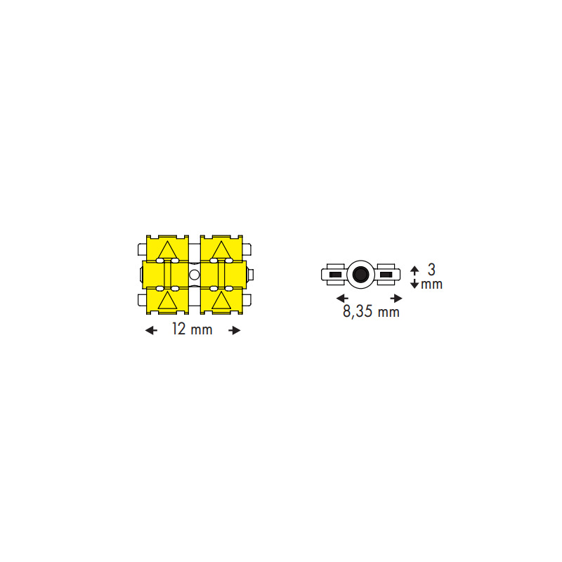 POP šrouby univerzální oranžový 0,7 / 8 mm 10 ks