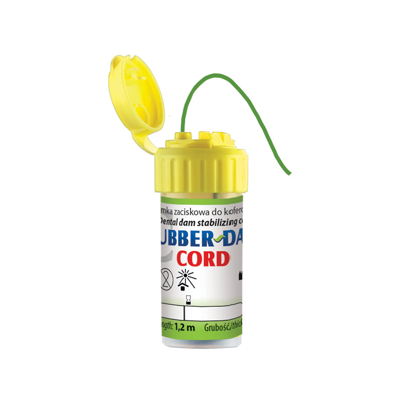 Rubber Dam cord 1,2m zelený- střední